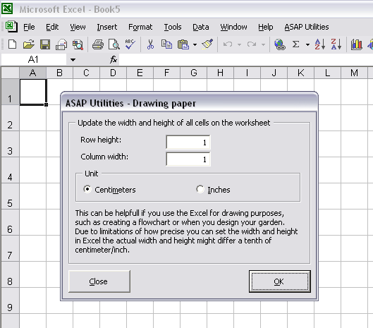 ASAP Utilities For Excel Blog How To Set Column Width And Row 