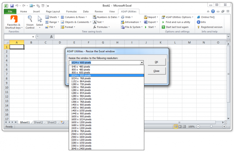 文ää系统  ›  20 将 Excel 窗口大小调整到标准屏幕分辨率... (此处是英文版本。)