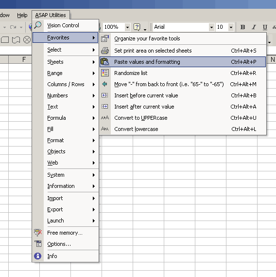 Your favorite tools in your own submenu