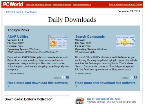 PC World - Daily Downloads: Supercharge Office