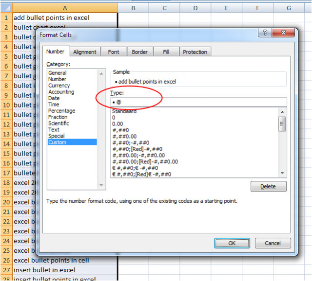 How to: Create a bulleted list in Excel - ASAP Utilities Blog