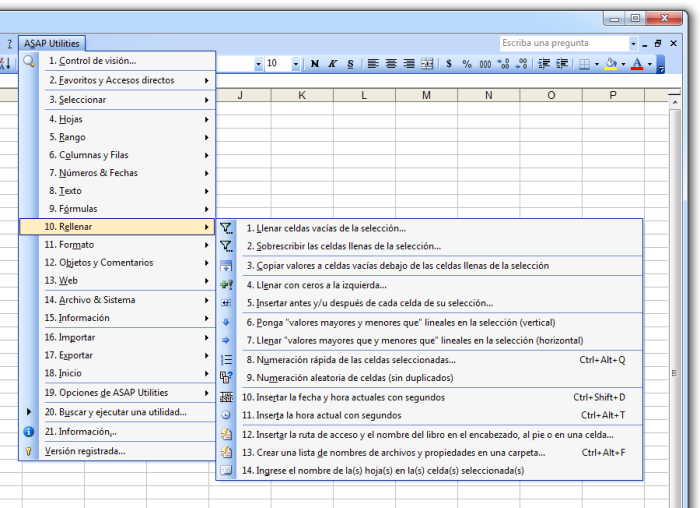 free asap utilities for excel 2007