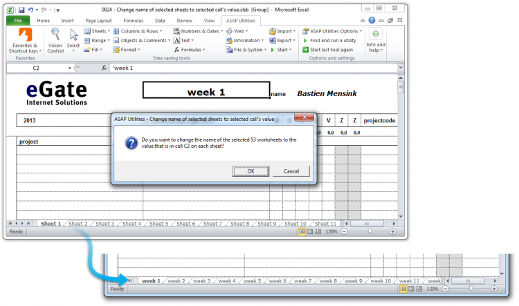 Sheets  ›  5 Rename Selected Sheets Using a Cell's Value (Click to Zoom) Sheets  ›  5 Rename Selected Sheets Using a Cell's Value