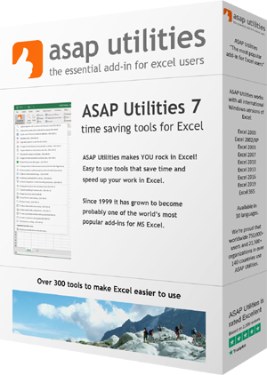 Sit down and relax, while ASAP Utilities does the rest!