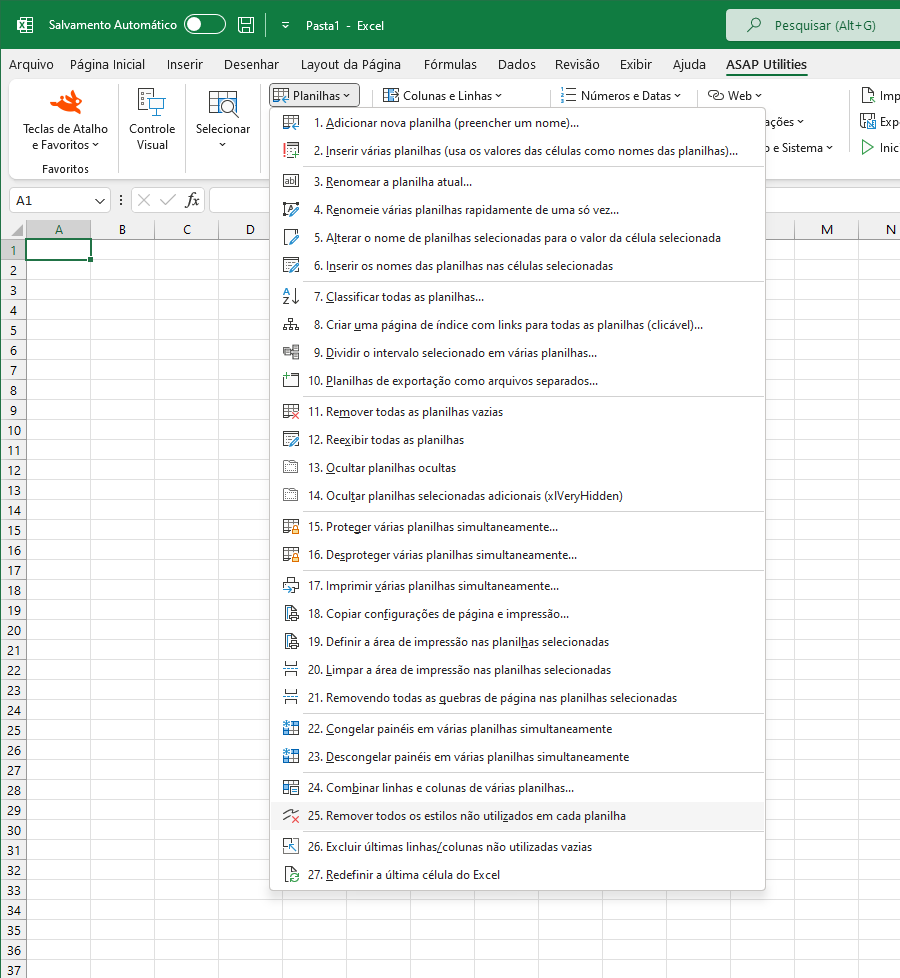 Planilhas  ›  25 Remover todos os estilos não utilizados em cada planilha