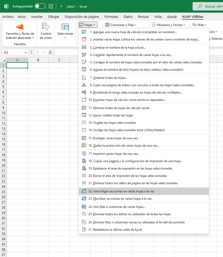 Hojas  ›  22 Inmovilizar secciones en varias hojas a la vez