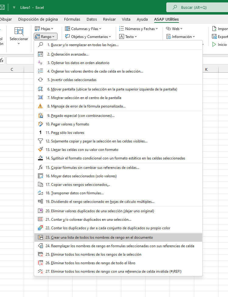 Rango  ›  23 Crear una lista de todos los nombres de rango en el documento