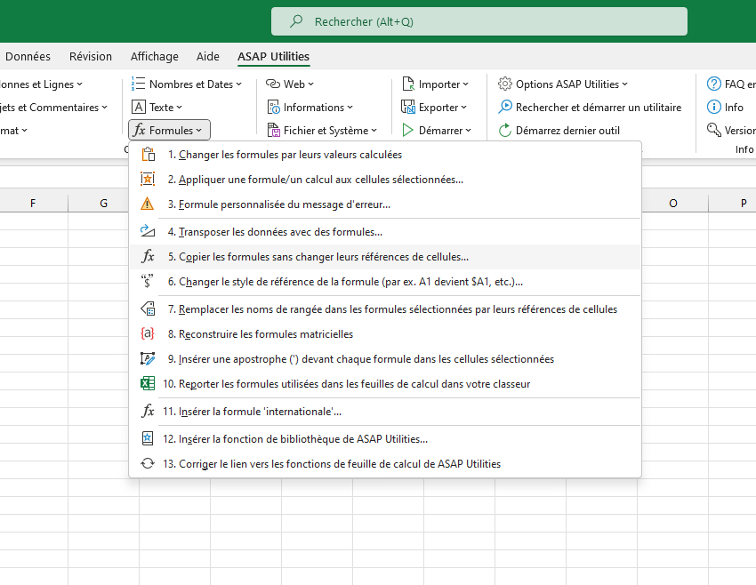 Formules  ›  5 Copier les formules sans changer leurs références de cellules...