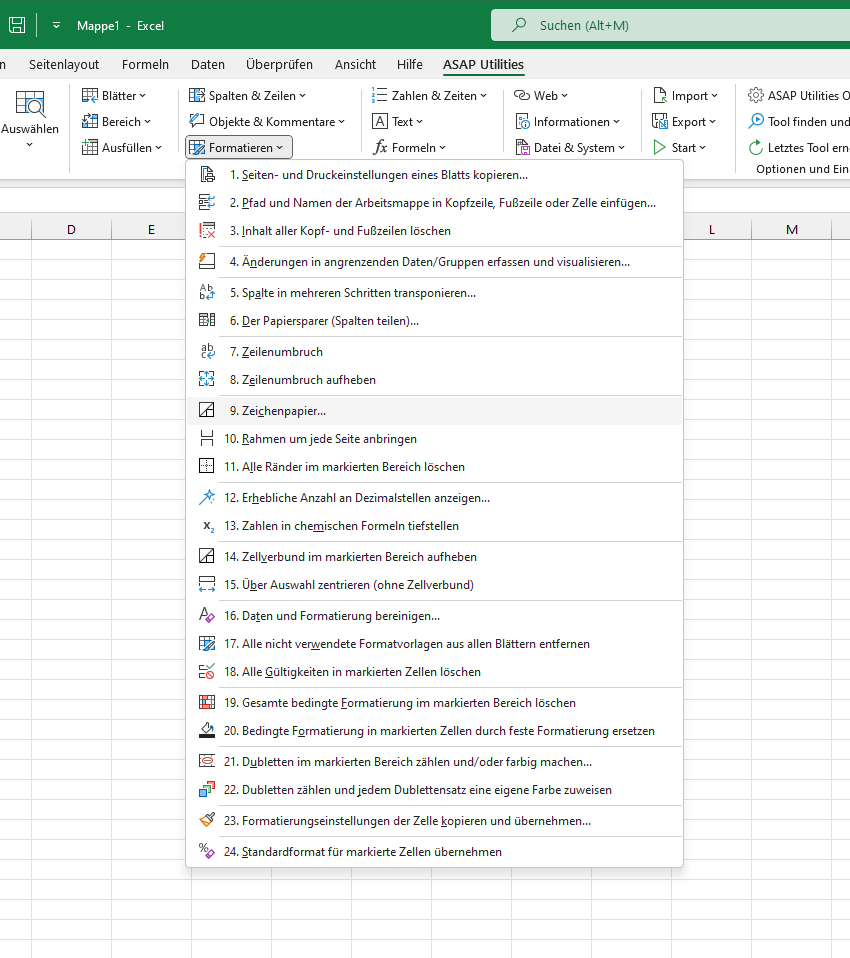 Formatierung  ›  9 Zeichenpapier...