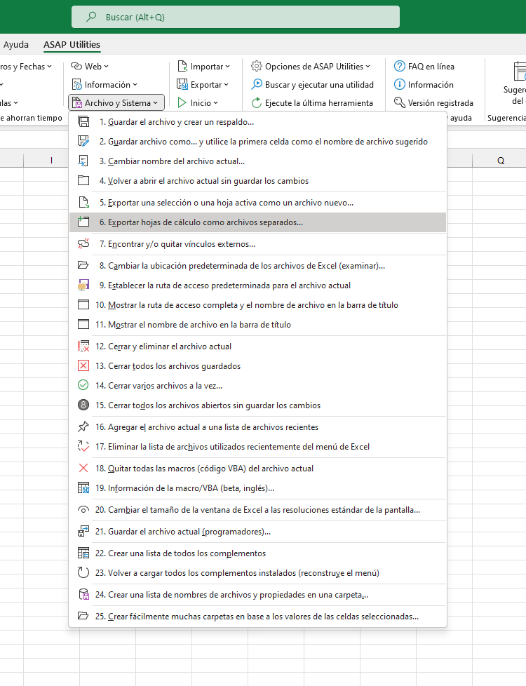 Archivo y Sistema  ›  6 Exportar hojas de cálculo como archivos separados...