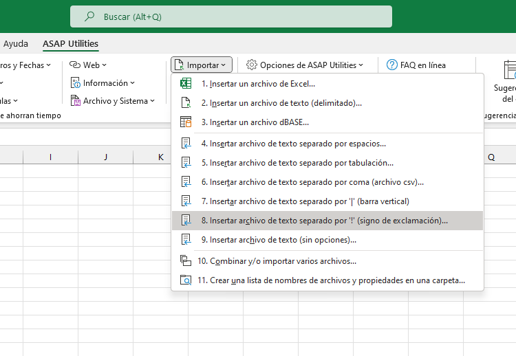Importar  ›  8 Insertar archivo de texto separado por 