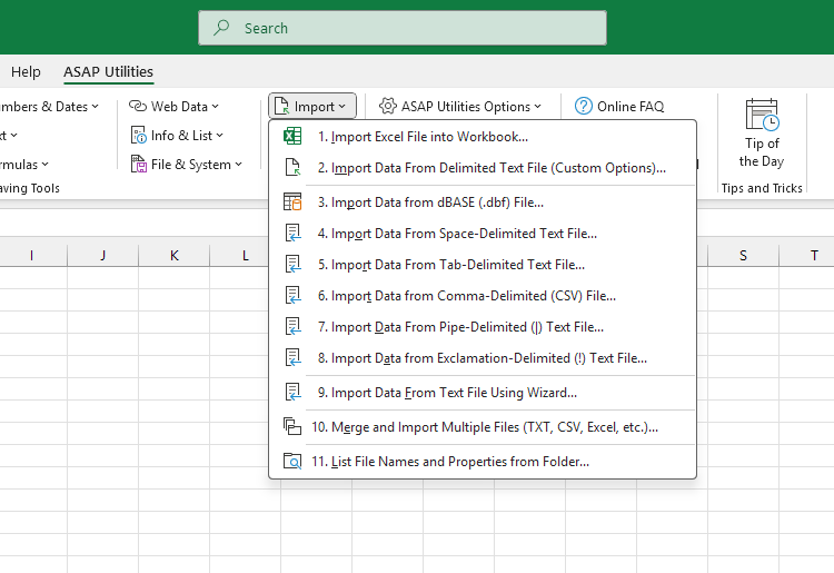 Import  ›  3 Import Data from dBASE (.dbf) File... Import  ›  3 Import Data from dBASE (.dbf) File...