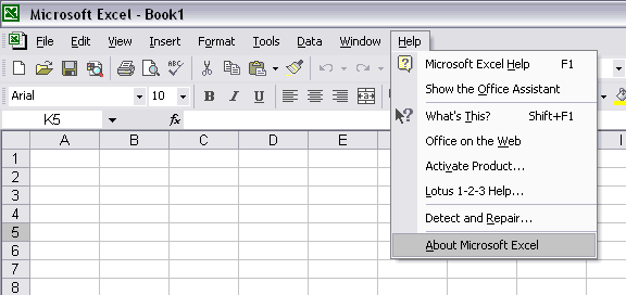 What Version Of Excel Do I Have