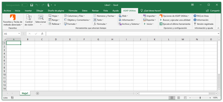 ASAP Utilities for Excel - Descripciones de todas las herramientas en ...