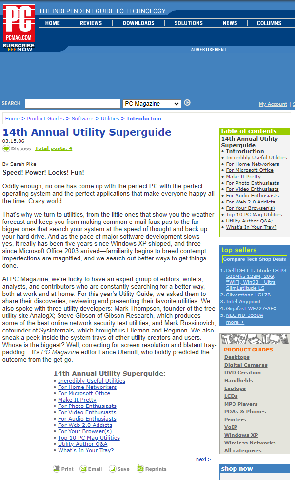 PC Magazine's 14th Annual Utility Superguide: 5 stars for ASAP Utilities